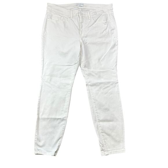 Lane Bryant Signature Fit Mid Rise Skinny Jeans White Sz 18 Flex Magic Waistband - Picture 1 of 6